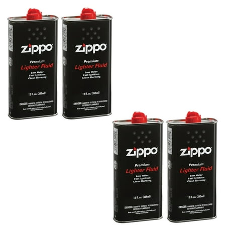 Zippo Lighter Fluid Fuel 12 fl.oz - 4 Value Pack