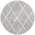 thumbnail image 4 of SAFAVIEH Parma Eglantine Geometric Shag Area Rug, Grey/Cream, 9' x 12', 4 of 10
