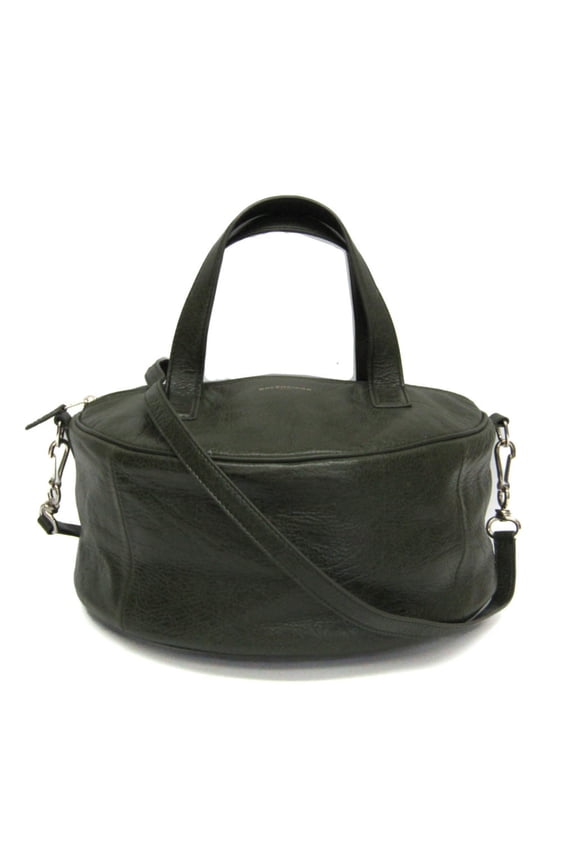 Pre-Owned Balenciaga Air Hobo S 466844 Women's Leather Handbag,Shoulder Bag Khaki (Good)