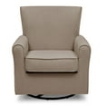 Delta Children Elena Glider Swivel Rocker Chair, Toast Velvet