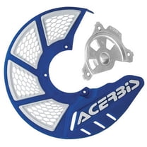 Acerbis X-Brake Vented Front Disc Cover with Mounting Kit Blue/White for Husqvarna TC 250 2015-2018
