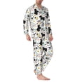 thumbnail image 2 of Kdxio Funny Puppy Men’s Pajama Set Pajamas For Men 2 Piece PJ Set with Men Pajama Pants and Long Sleeve T-Shirt Lounge Set-X-Large, 2 of 7
