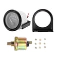 thumbnail image 2 of 52mm Car Oil Pressure Gauge, High Precision ABS Material 12V Universal Electromagnetic Oil Pressure Meter with Gauge Rack and Sensor, for All 12V Car Models, 2 of 7