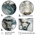 thumbnail image 3 of Designart "Surreal Reflections Of A Woman And Nature I" Surrealism Canvas Art Print, 3 of 7