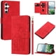 thumbnail image 1 of For Samsung Galaxy S25 Case Tulip Leather Phone Cover with 5 Card Slots Wallet - Green, 1 of 5