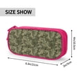thumbnail image 3 of Uemuo Green Snake Skin Printed Pencil Pen Case, Portable Pencil Pouch with Zipper, Compact Stationery Bag Makeup Bag, Pencil Bag for Home Office, 3 of 9