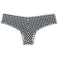thumbnail image 3 of Botmois Men's Thongs Print Mini Bikini G-String Ultrathin Tangas Soft Low-rise Micro Briefs Comfortable T-Back Underwear Plaid M, 3 of 3