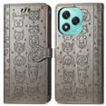 thumbnail image 2 of Funda Cartera FOXDOCK para Honor 400 Lite , Flip PU con Relieve de Gatos y Perros, Tarjetero y Soporte, 2 of 6
