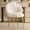 Light Khaki, variant on Ktaxon Vanity Makeup Chair with Teddy Velvet, Shell Design Accent Desk Chair with Lumbar Pillow and Gold Legs, Office Seating for Women White