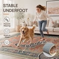 thumbnail image 6 of GENIMO 8'x10' Area Rug for Living Room, Washable Non Slip Soft Zebra Print Rug for Bedroom Dining Room Home Office, Rust Red, 6 of 10