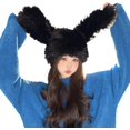 thumbnail image 1 of LinYooLi Cute Bunny Ear Hat Rabbit Ears Cap Y2k Plush Fun Costume Hats Faux Fur Warm Cosplay Party Hat, 1 of 7