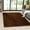 Brown, variant on Luxe Weavers Fluffy Shag Navy 8x10 Area Rug Plush Bedroom Carpet
