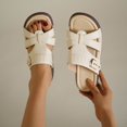 thumbnail image 2 of Sandales Compensées à Bout Ouvert pour Femmes, Sandales d'Été Décontractées Unies avec Bride à Boucle Ajustable et Semelle Intérieure Coussinée, 2 of 9