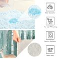 thumbnail image 3 of Yayeee Bath Rug for Bathroom Floor Non Slip Contour Fluffy Soft Absorbent Mat, 20"x24", Green Deer, 3 of 7