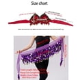 thumbnail image 3 of Practical Belly Dance Accessory Set Bra and Scarf for Frequent Use in Various Occasion Polyester Bra Top and Hip Scarf, 3 of 8