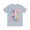 Light Blue, variant on Vintage Letter T Graphic Unisex Short Sleeve Tee With Original Artwork