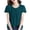 Green, variant on Womens Tops Short Sleeve Shirts Summer Outfits Spring Dressy Casual Clothes Front Pleated Crew Neck Loose Fit Clothing Pink XXXXL