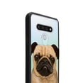 thumbnail image 3 of FINCIBO Slim TPU Bumper + Clear Hard Back Cover for LG Stylo 6 6.8" 2020, Clear Pug Dog, 3 of 6