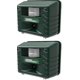 thumbnail image 1 of Includes Ac Adapter, Extension Cord Pest Repeller Yard Sentinel 2 Pack Outdoor Ultrasonic Animal Control, Green, Sound, 1 of 5