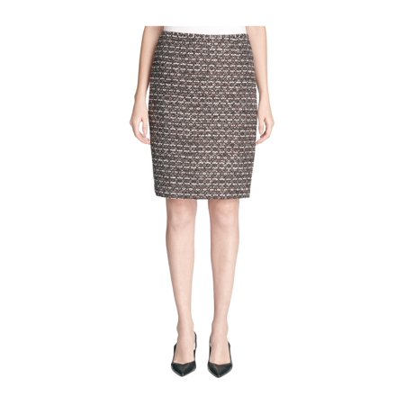 Calvin Klein Womens Tweed Pencil Skirt, Black, 10P | Walmart Canada