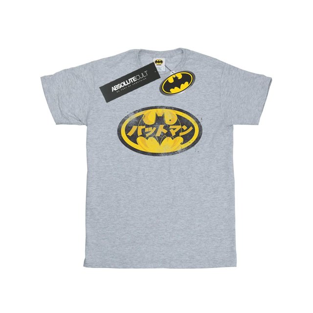 Batman T-Shirt Boyfriend en Coton pour Femmes avec Logo Japonais