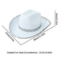 thumbnail image 2 of Cowgirl Costume for Women, Bling Cowboy Hat with Heart Glasses Bandana, Carnival Dress up Supplies, 3 PCS Cowgirl Pack for Parties, 2 of 9