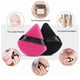 thumbnail image 3 of Dry Puff 3 Black and 3 Rose Red Wet and Dry Use Comfortable Soft Triangle Sponge Powder Puffs for Girl Women, 3 of 5