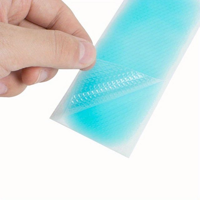 DEBGFS 20pcs Cooling Patch 8 Hours Fever Cooling Gel Pads Hot Flash Blue Forehead Cold Cooling Sticker Sheets,20Pcs,none