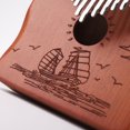 thumbnail image 4 of Piano De Pulgar Kalimba 21 Tecla Pulgar Piano Sólido Portátil Mbira Instrumento Musical (Barco) Likrtyny Para Estrenar, 4 of 6