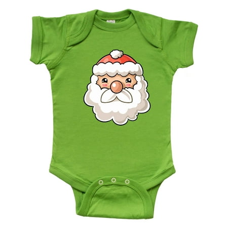 

Inktastic Cute Santa Claus Face Gift Baby Boy or Baby Girl Bodysuit