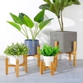 thumbnail image 1 of Soporte de flores en cruz Madera maciza Soporte de flores en cruz de madera de bambú Balcón de escritorio moderno simple Adornos suculentos Sala de estar de carga, peque?o, 12.3 * 9 cm ZefeiWu 1327533520386, 1 of 1