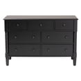thumbnail image 6 of Baxton Studio Braith Farmhouse Black Spindle Wood 7-Drawer Dresser, 6 of 6