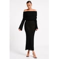 thumbnail image 4 of Women'S Fall Off Shoulder Bodycon Sweater Dress Formal Long Sleeve Elegant Club Party Midi Maxi Dresses, 4 of 7
