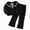 H226-Black, variant on TOWED22 Toddler Girl Fall Winter Clothes Baby Crewneck Print Sweatshirts Pants Set Long Sleeve Outfits Set,AG,10-12 Y