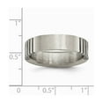 thumbnail image 2 of Titanium Black Accent 6mm Satin Band Ring - Size 7.5, 2 of 2