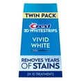thumbnail image 1 of Crest 3D Whitestrips Vivid White At-home Teeth Whitening Kit, Twin Pack, 2x10 Treatments, 6 Levels Whiter, 1 of 18