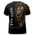 thumbnail image 3 of The King August Lion Vintage Men's T-shirt S-5XL, 3 of 4