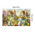 thumbnail image 3 of pathside Easter Backdrop,Happy Easter Banner, Easter Banners Decorative Photos Backgrounds Easter Decorations Activities Outdoor Party Supplies Easter Decorations for the Home Yard Party Supplies, 3 of 6