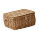 thumbnail image 5 of Cesta de almacenamiento tejida, caja de almacenamiento decorativa portátil para dormitorio, libros y juguetes. 28cmx21cmx12cm, 5 of 9