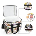 thumbnail image 6 of FORMRS Insulated Cooler Bag 24 Cans Capacity Soft Leakproof Lunch Box with Side Pockets, Cute Vegetables, 6 of 7