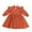 Caramel, variant on KYAIGUO Kids Toddler Girls Spring Fall Dress Baby Long Sleeve Pullover Dress Casual Ruffle Solid Color Cotton Dress Little Girls New Dress Princess Dress for 2-6 Years