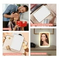 thumbnail image 3 of Simperf Portable Rectangle Desk Makeup Mirror with 3 Lights Small Rechargeable Travel Lighted Vanity Mirror With 10X Magnification, 3 of 6