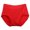 Red, variant on Matoen Women's Soft Cotton Underwear Ladies High Waisted Full Coverage Panties (Regular & Plus Size)