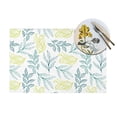 thumbnail image 4 of YFYANG Washable Heat-Resistant Placemats, 70% PVC/30% Polyester, Plants Foliage Pattern Kitchen Table Mat, 12" x 18" 1 Piece, 4 of 6