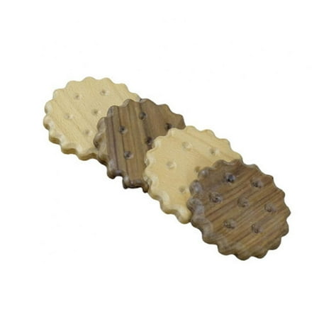

2PCS Biscuit Shape Table Pad Wooden Insulation Placemat Cup Bowl Mat Home Decor Durable Cookies Pattern Coaster Kitchen Tool