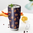 thumbnail image 3 of 30oz Halloween Treats Pattern Tumblers Stainless Steel Tumbler with Lid and Straw,Vacuum Insulated Double Wall Travel Tumbler Cups Mug with Cleaning Brush for Coffee,Tea, 3 of 7