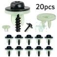 thumbnail image 1 of 20 Sets Wheel Arch Splash Guard Side Skirt Screw Grommet Kit Trim Clips For Ford, 1 of 7