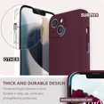 thumbnail image 3 of AmPm Silicone Case Compatible with iPhone 13 Case (6.1 inch 2021), with Camera Protection, Liquid Silicone Phone Case with Microfiber Lining (Lilac Purple), 3 of 8