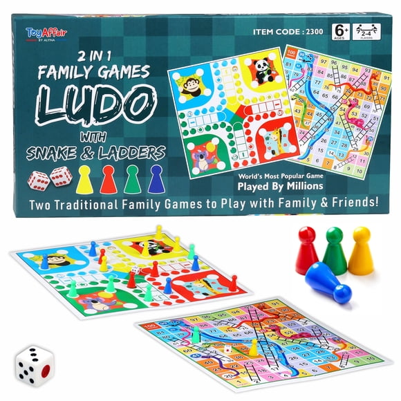 Juego de mesa Ankit Toys & Games Ludo y Snake & Ladders 6+ Years