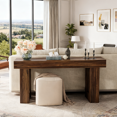 thumbnail image 3 of Fnova 63" Long Console Table, 2-Tier Wooden Narrow Rectangular Sofa Table Behind Couch, Farmhouse Entryway Table for Entrance, Hallway, Living Room, 3 of 10